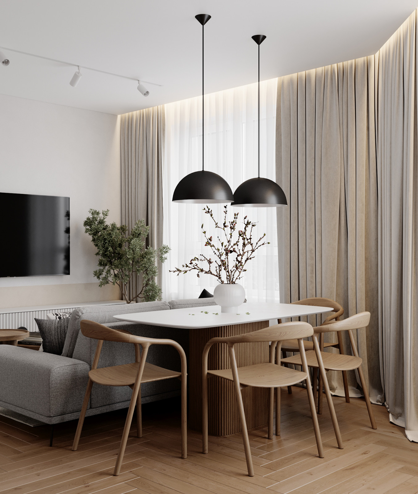 Гостиная-кухня