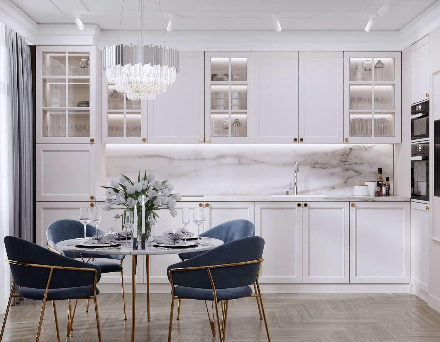 Квартира в ЖК “Leningrad”, который был выполнен для молодой пары.