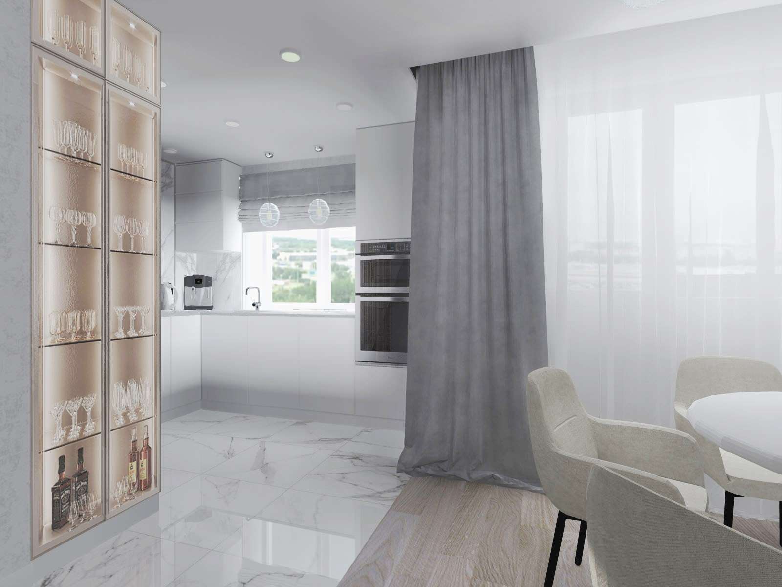 г.Владимир, мкр.Юрьевец, ул.Всесвятская, Кухня-столовая, 21 м2