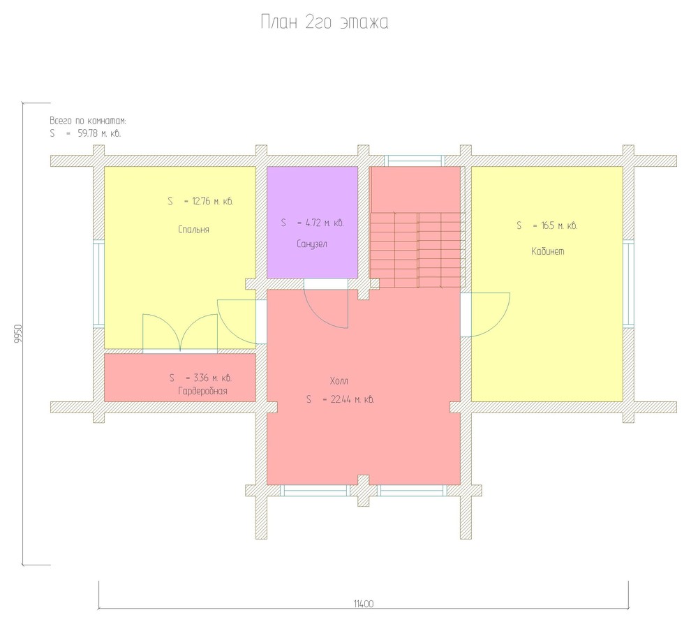 Проект 290 Дом 9.95м х 11.4м