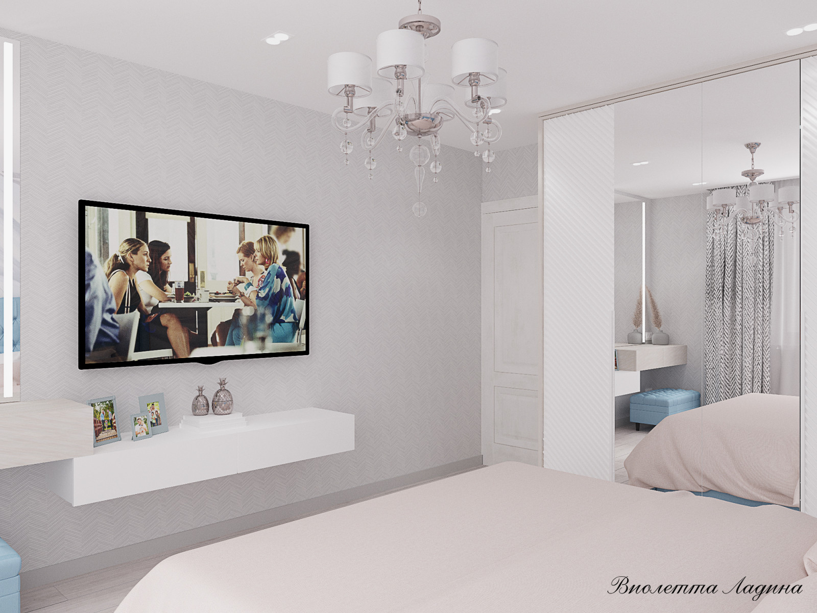 Квартира  в светлых тонах.. Двушка.