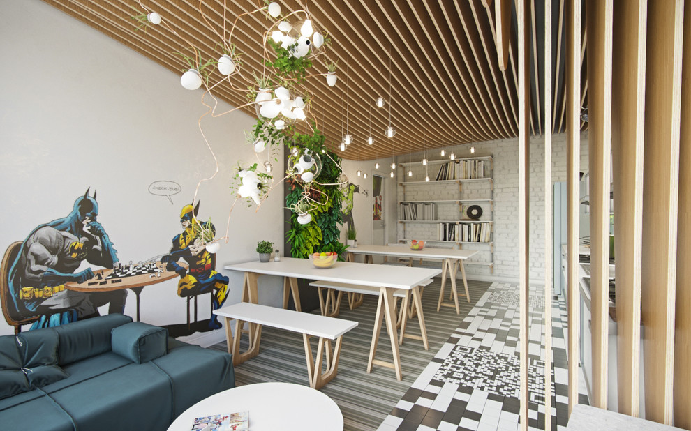 Креативный open space офис IT-компании.