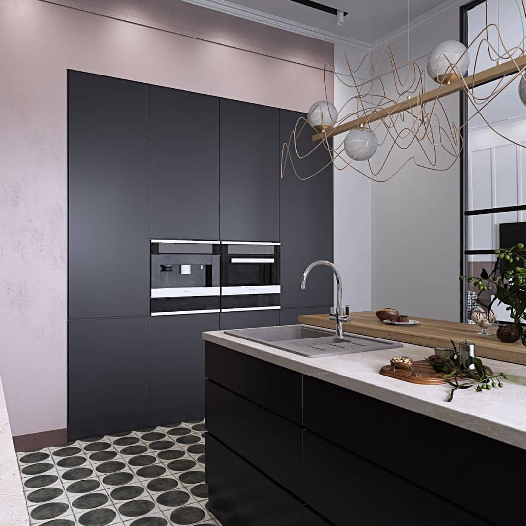 Обложка проекта: Кухня-гостиная в скандинавском стиле