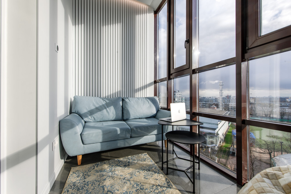 Балкон. Дизайн проект квартиры на Петровском острове