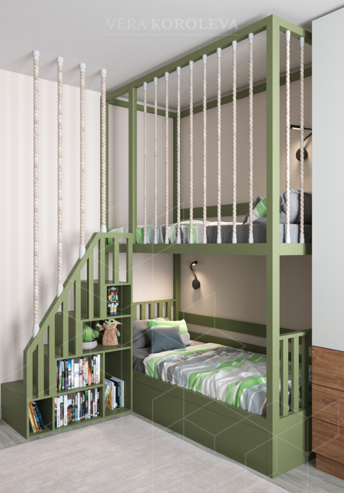 Дизайн-проект двухкомнатной квартиры для семьи с детьми в ЖК "Модум"