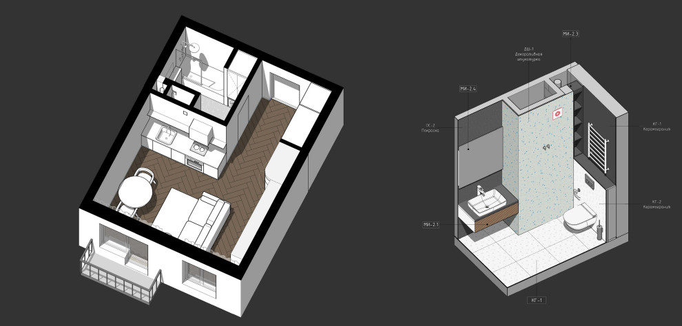 Квартира-студия в ЖК Принцип