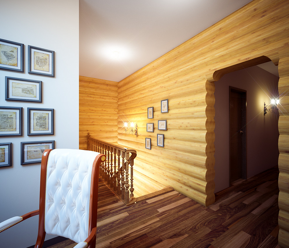 Бревенчатый дом с баней