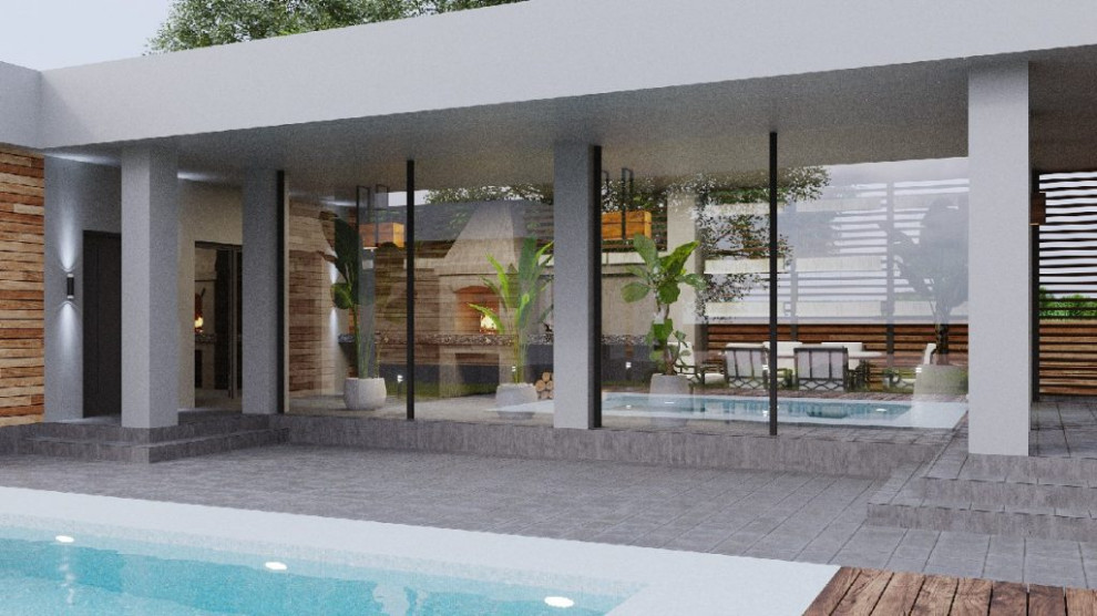 Проект частного дома со СПА-зоной