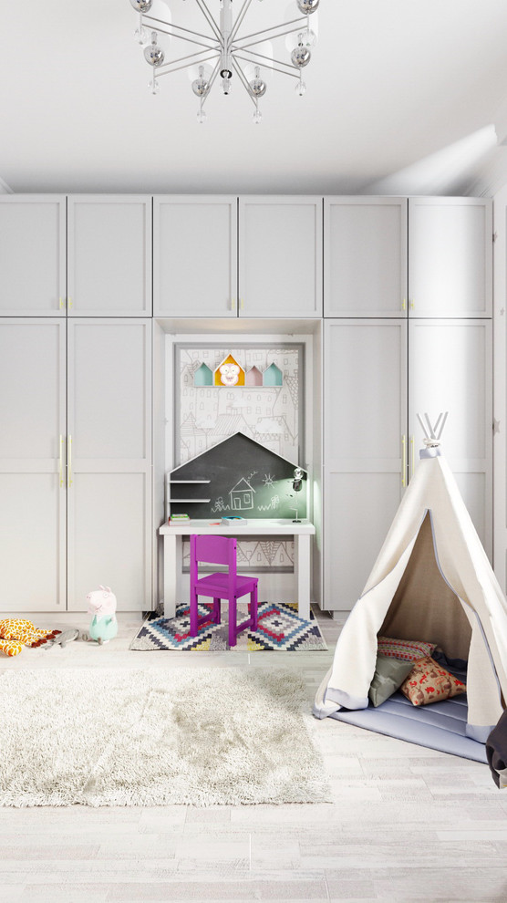 Дизайн интерьера и визуализация детской комнаты.