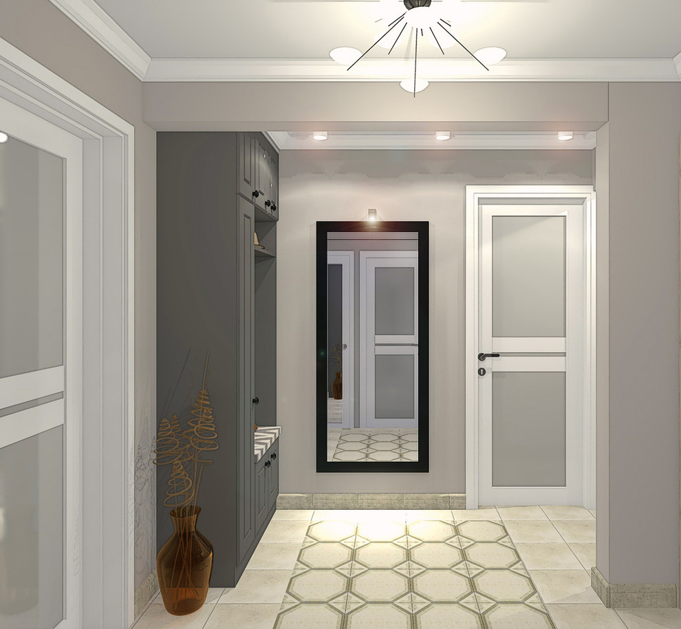 Дизайн-проект с перепланировкой в трехкомнатной квартире в панельном доме