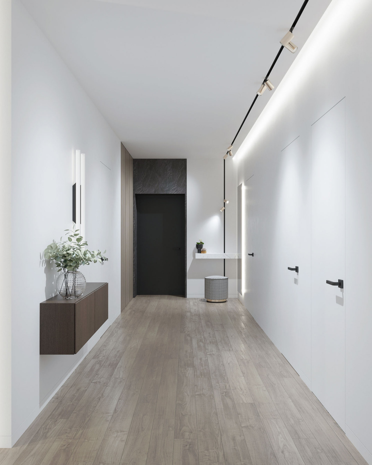 Y-house. Дизайн интерьера двухэтажного дома.