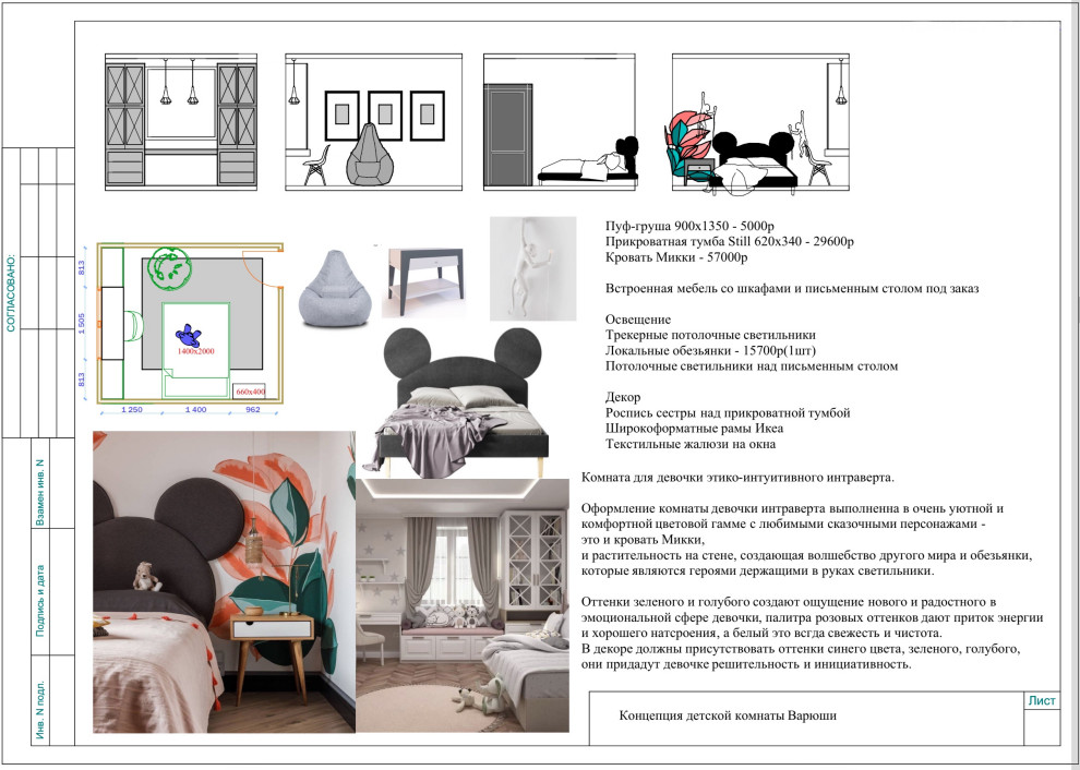 Деталировочный чертеж концепции