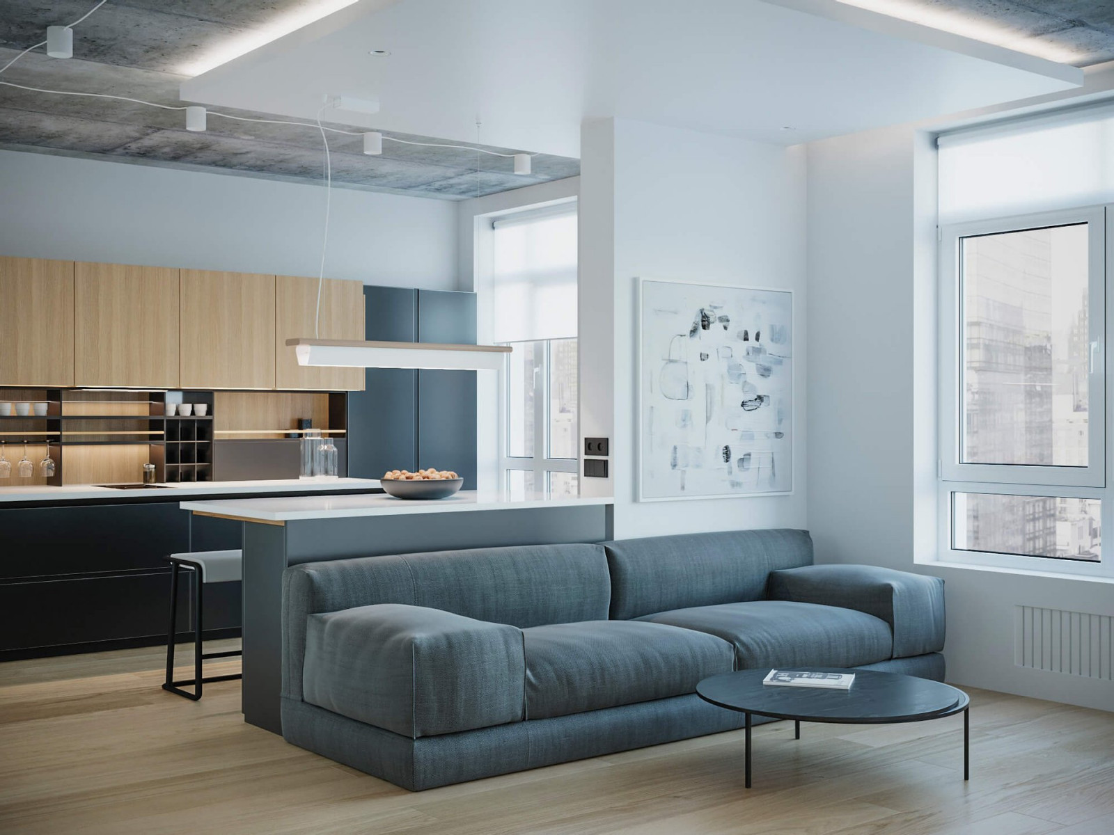 The studio apartment