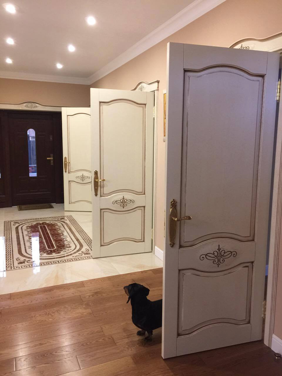 Oak Door with engraving