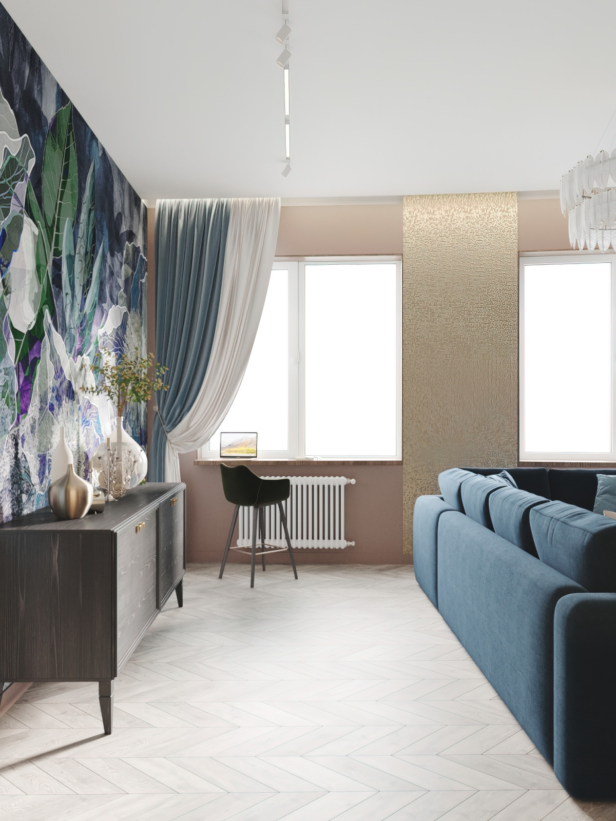 Четырехкомнатная квартира в ЖК Платинум