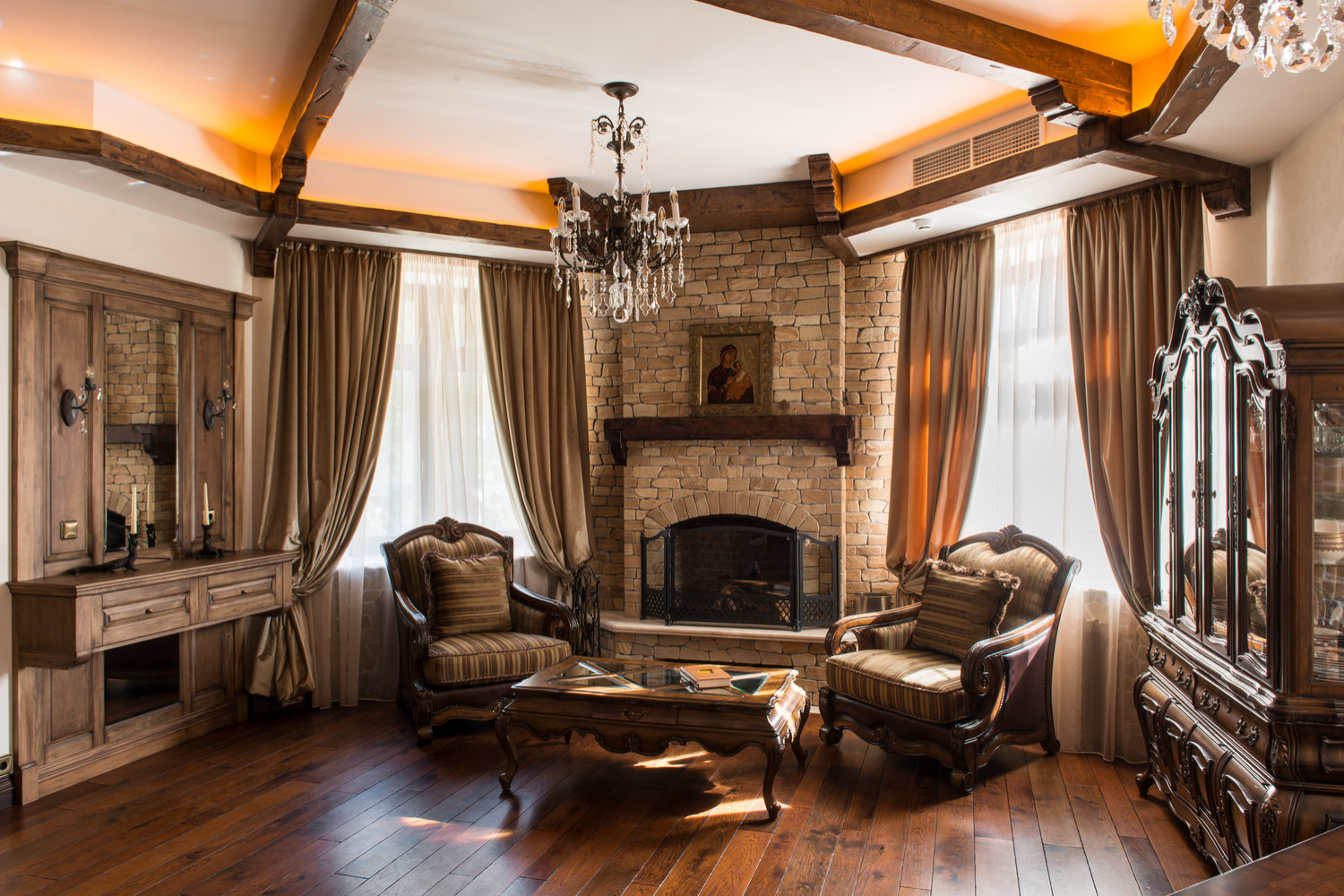 Интерьеры дома в поселке "Третья Охота"