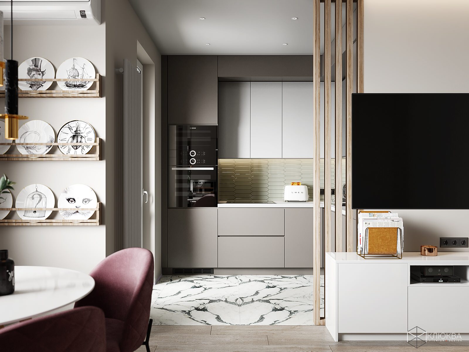 Обложка проекта: Проект квартиры 67,5 кв.м