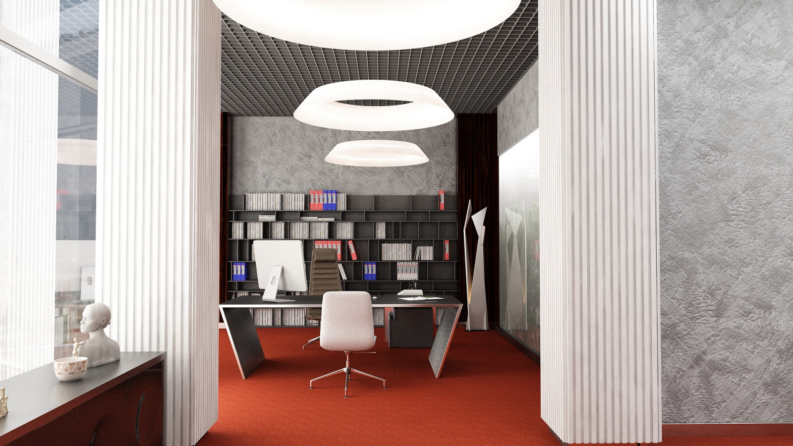 Интерьеры банка  "МИРАФ"