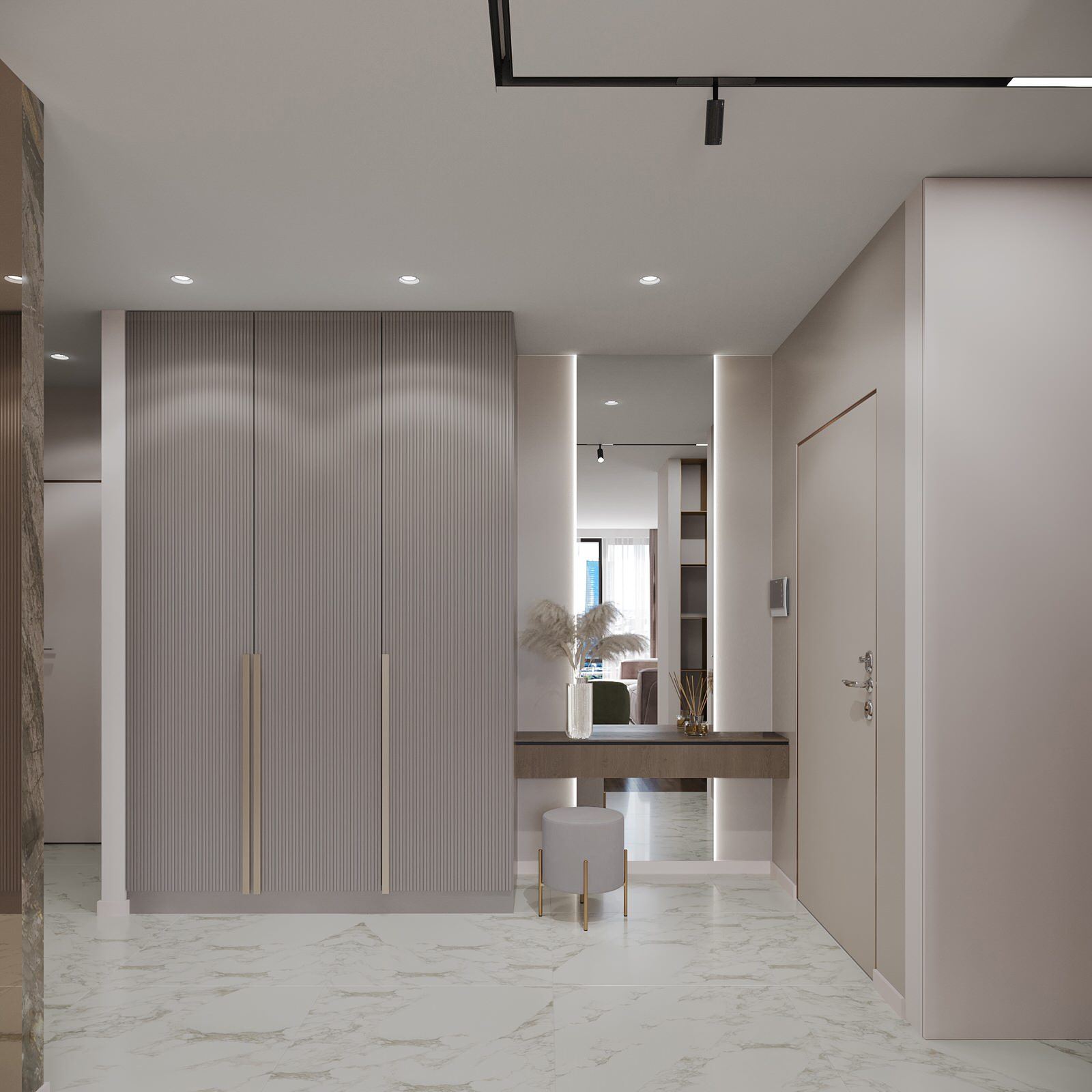 Проект гостиной в ЖК "Фили Сити"