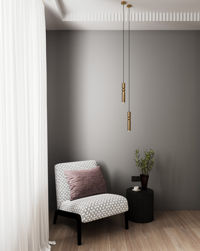 Стильный дом с красными акцентами