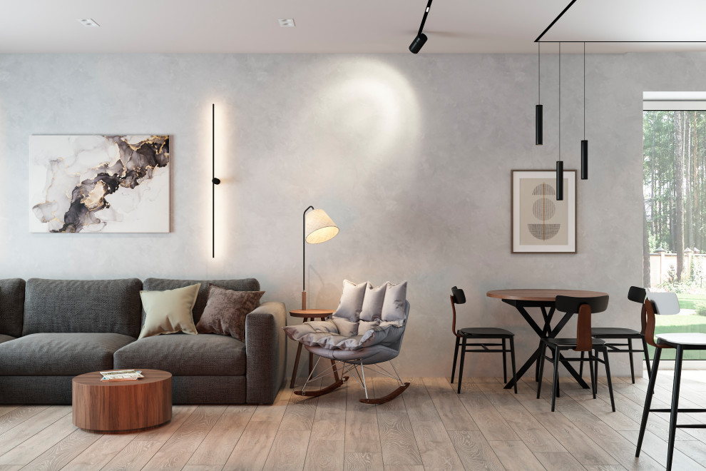 Обложка проекта: Кухня-гостиная в загородном доме