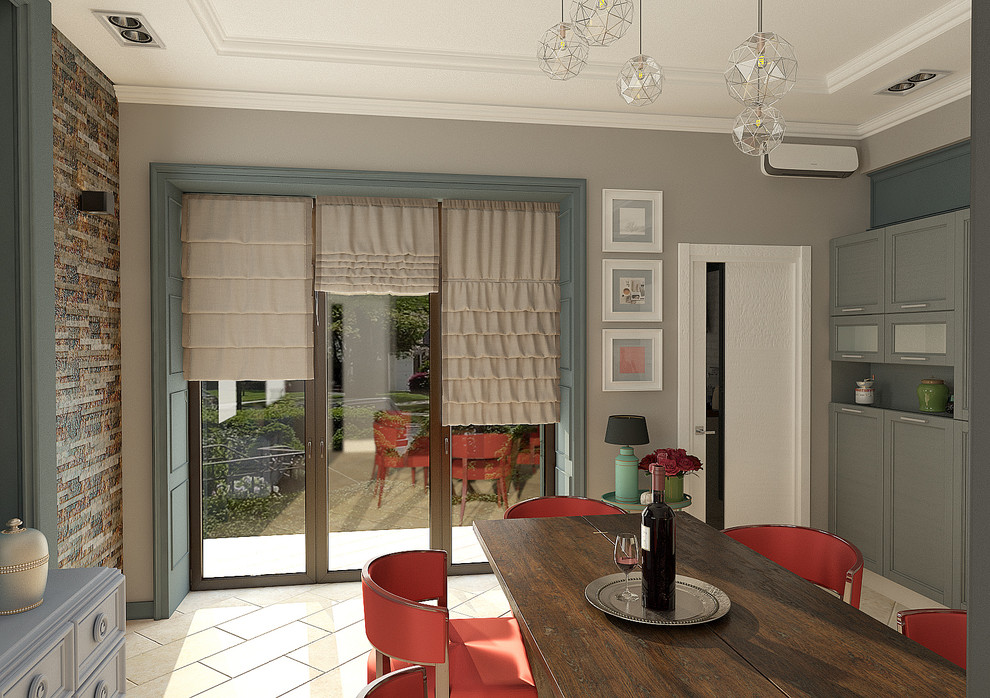 Дизайн интерьера кухни-столовой