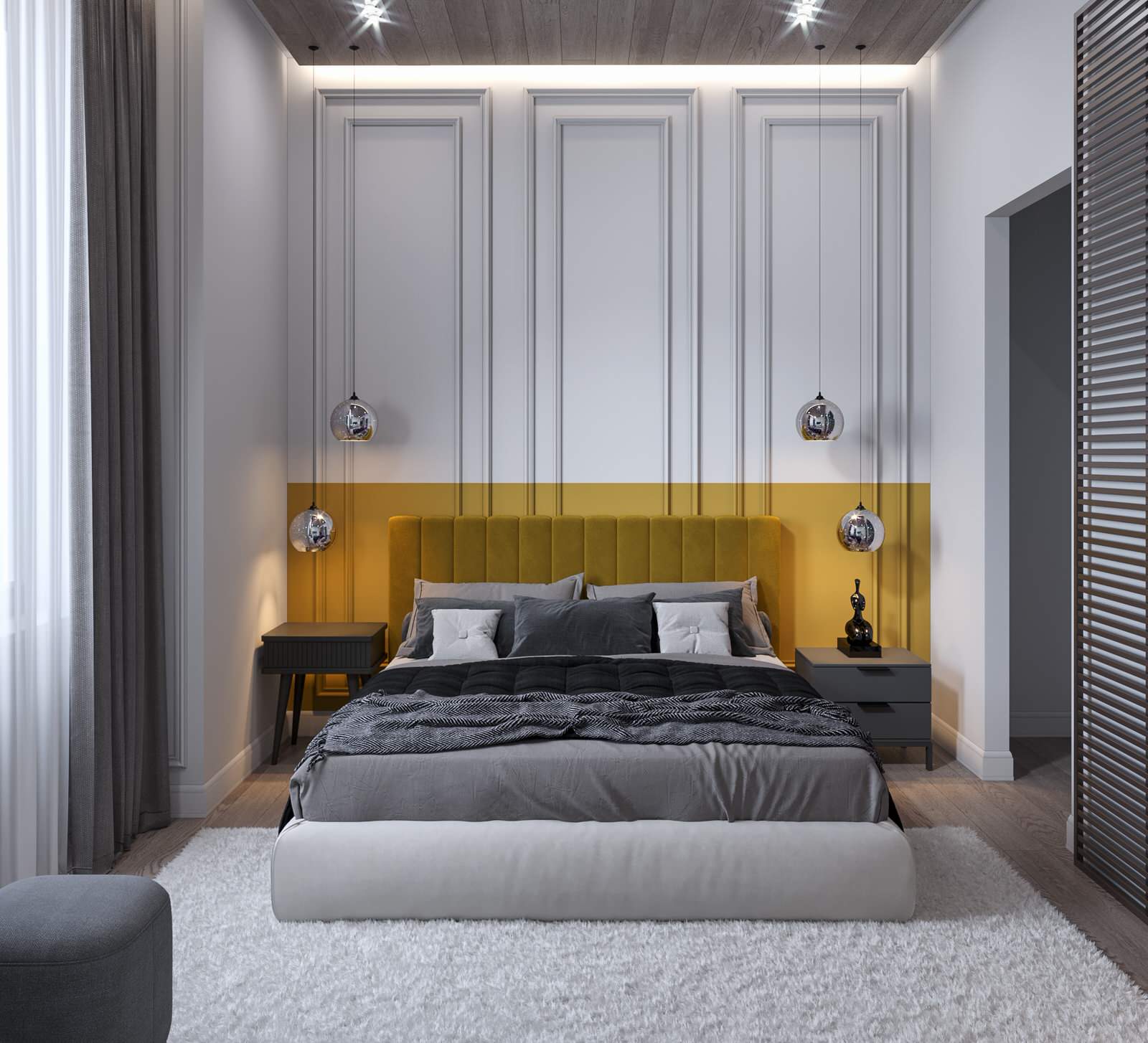 Минимализм с яркими акцентами.