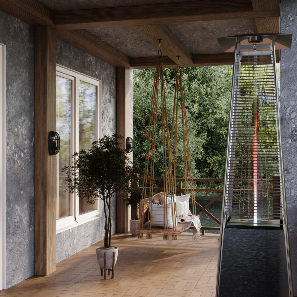 Дизайн 2х этажного дома в стиле эклектика