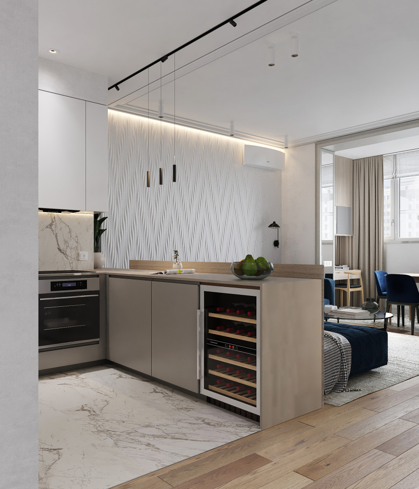 СВЕТЛЫЙ ИНТЕРЬЕР В ЖК ДОНСКОЙ ОЛИМП