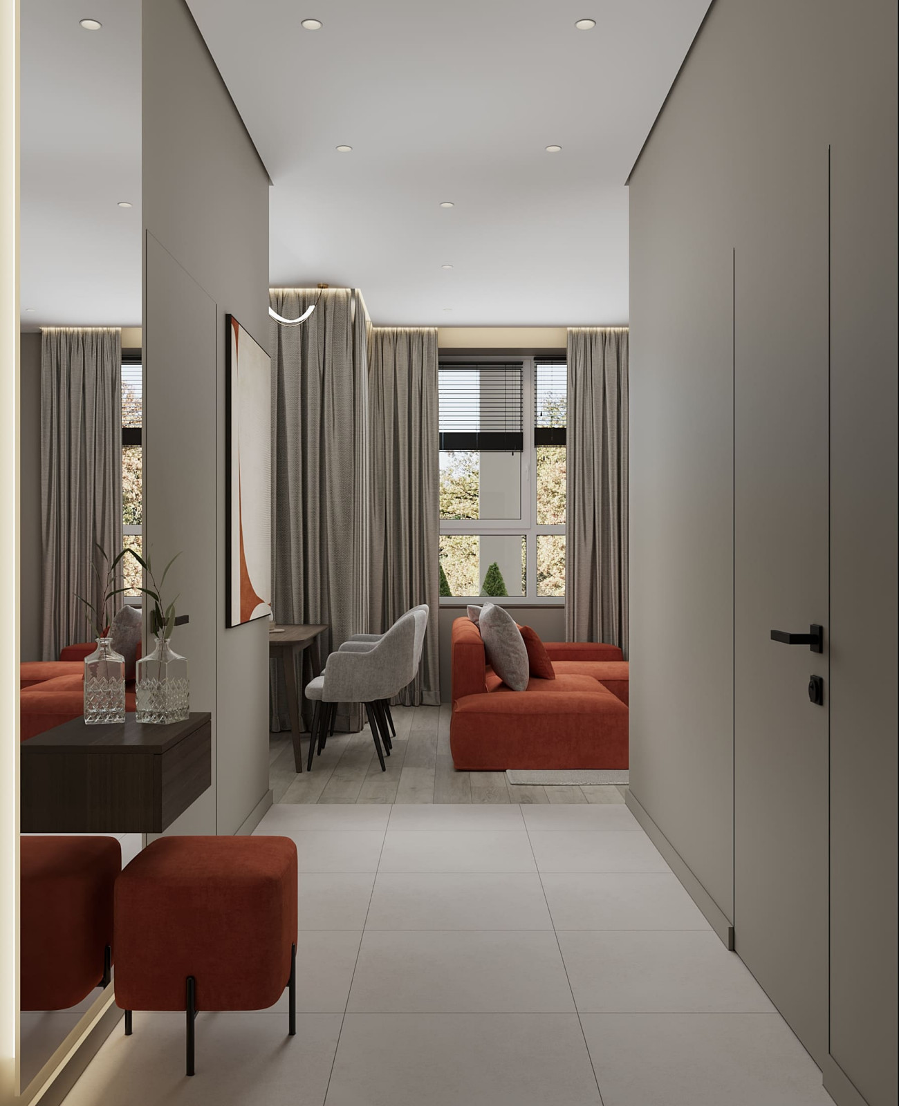 Обложка проекта: Дизайн-проект квартиры для сдачи на берегу Балтийского моря