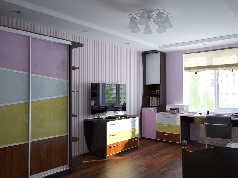 Визуализация комнаты девочки 19 м2