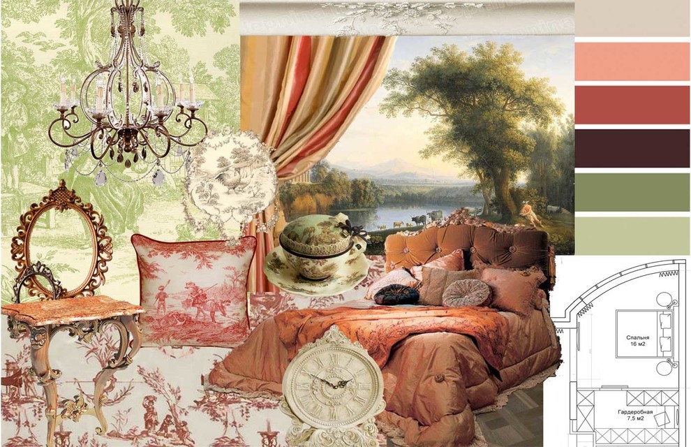 Квартира к классическом стиле нео-барокко