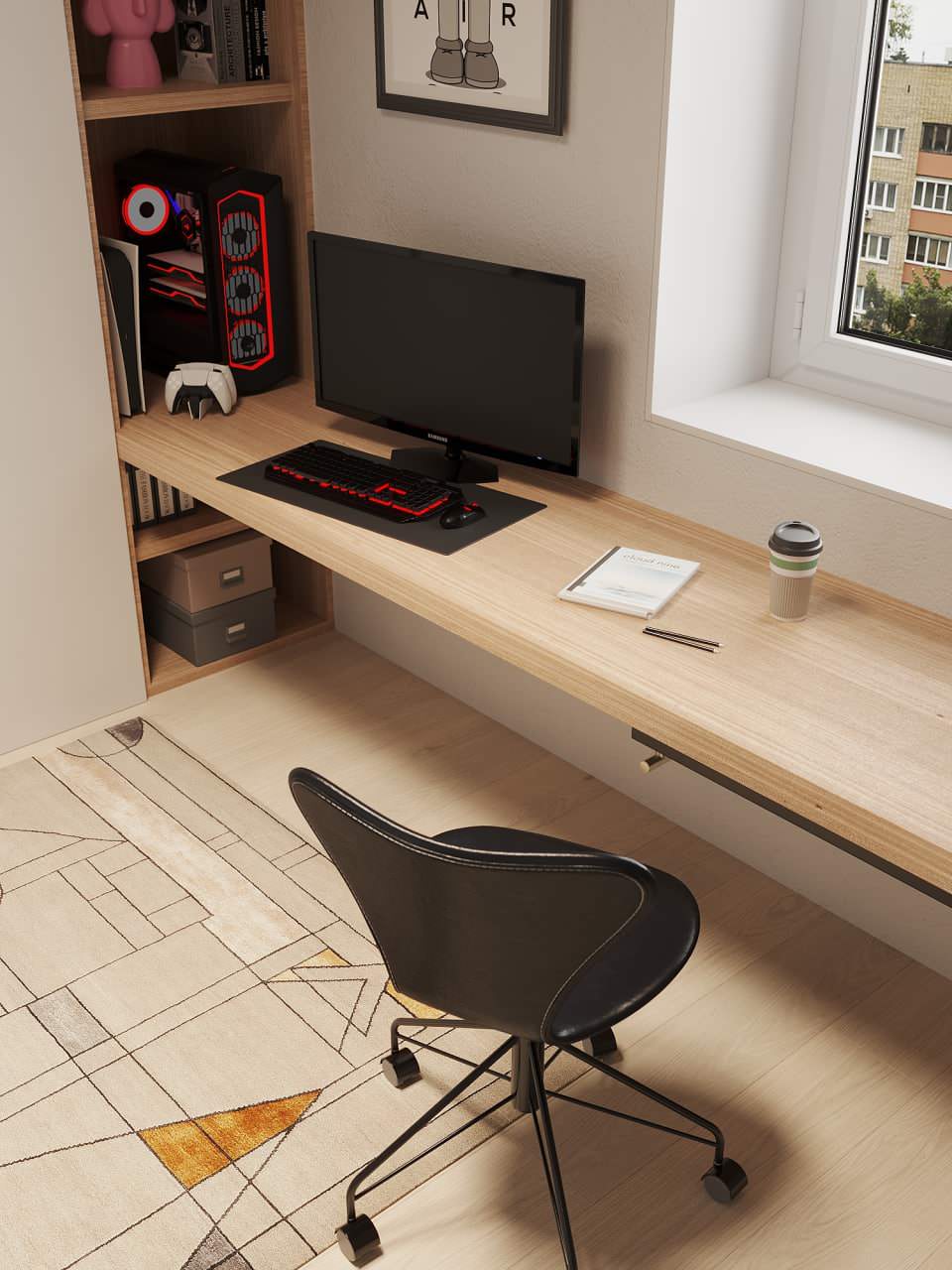 Детская в проекте трехкомнатной квартиры в Москве, м. Войковская