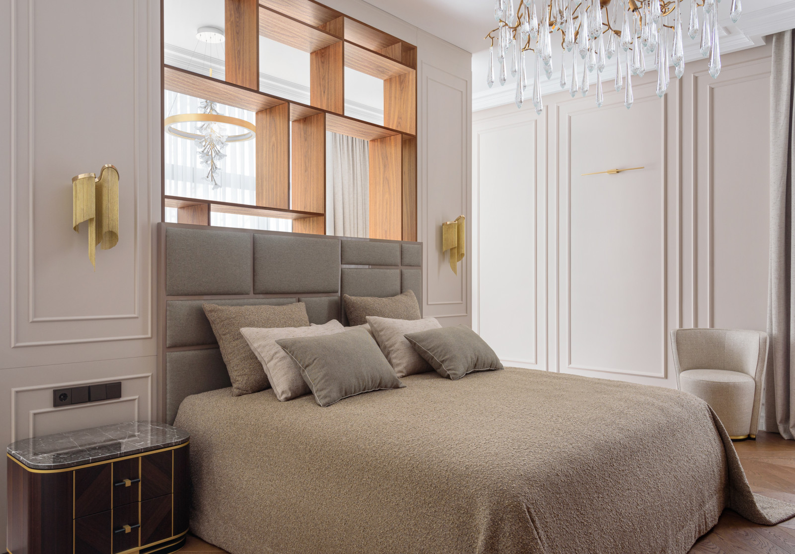 Таунхаус. Идеальная спальня. Зеркала в интерьере 2022