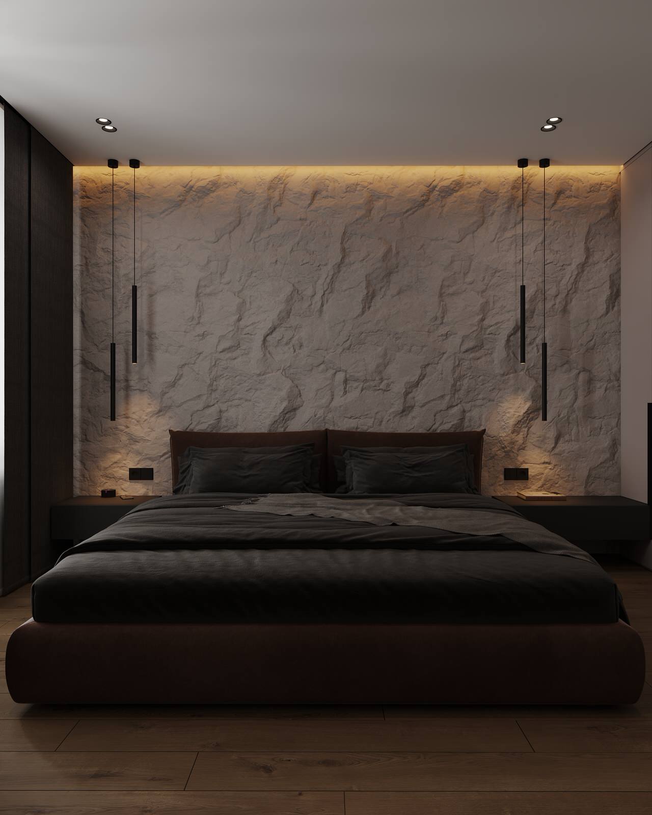 Обложка проекта: Спальня (ЖК "Илмари", трехкомнатная квартира, Пенза)