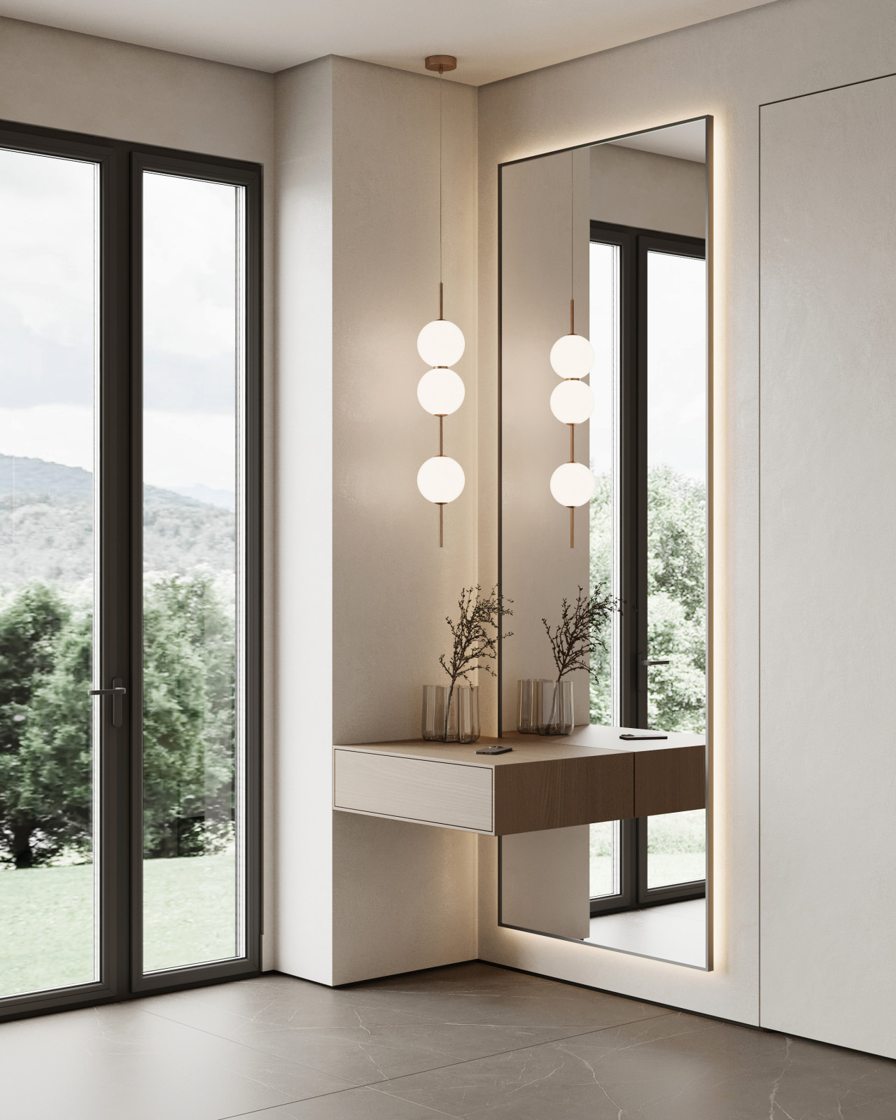 Обложка проекта: Коттедж (240 кв). Прихожая + гардеробная