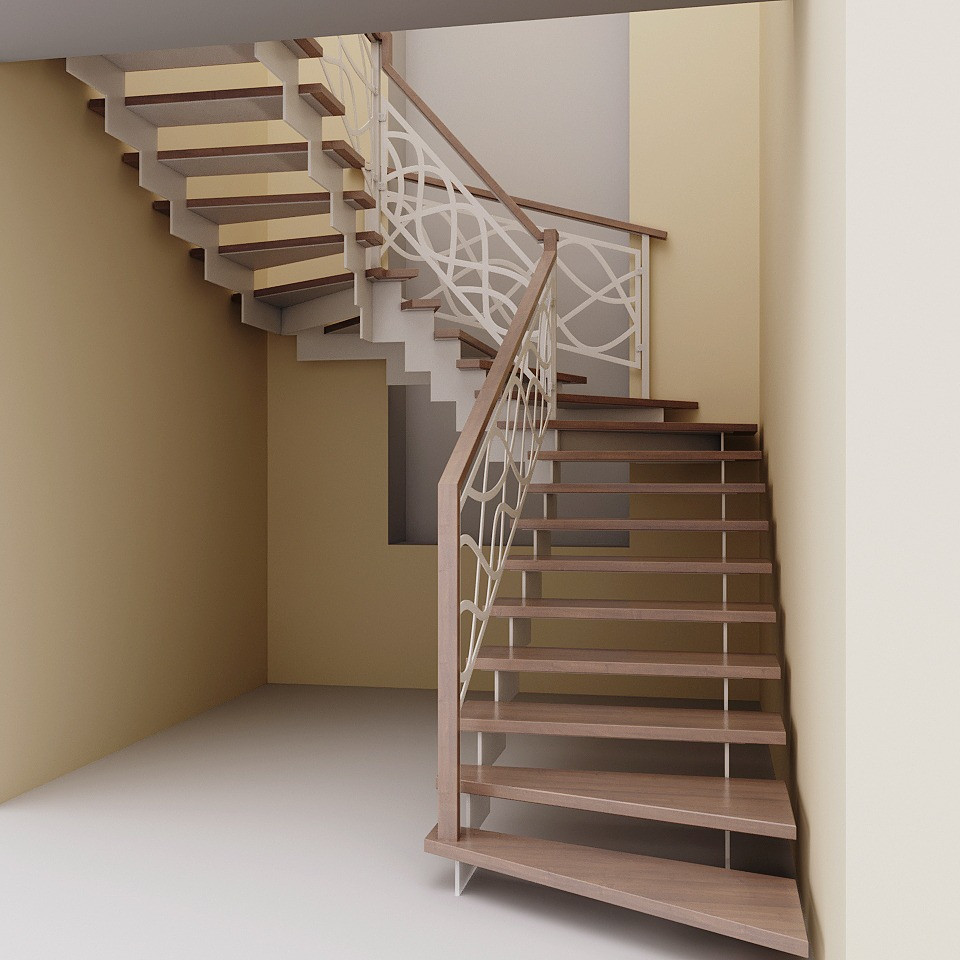 Проект лестницы для согласования с заказчиком.