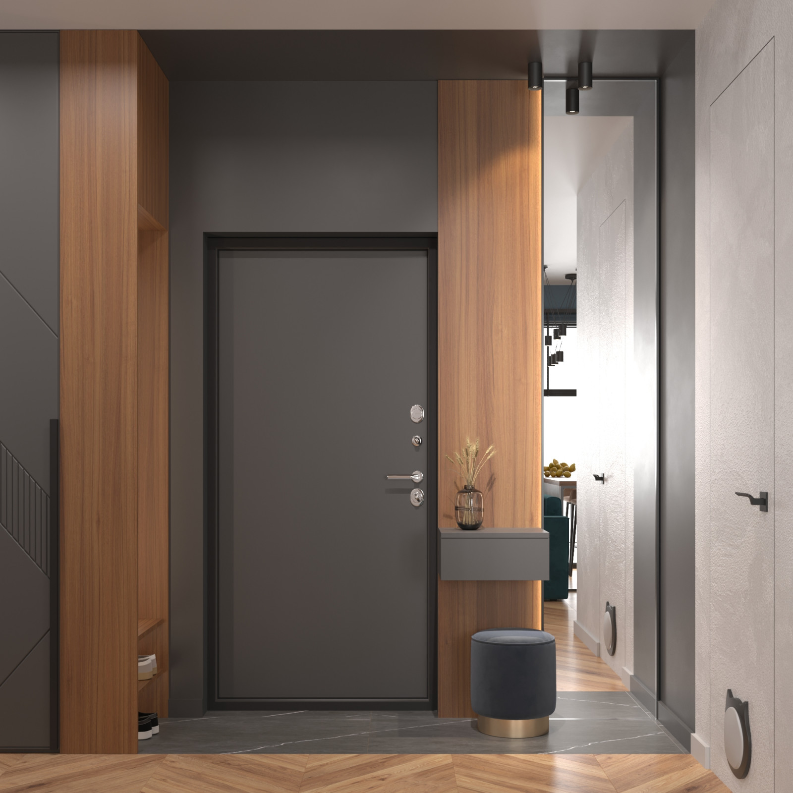 Дизайн интерьера квартиры в ЖК Серебрица