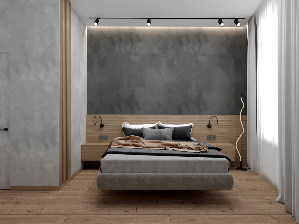 "Расправив крылья". Дизайн 3х - комнатной квартиры в стиле минимализм.