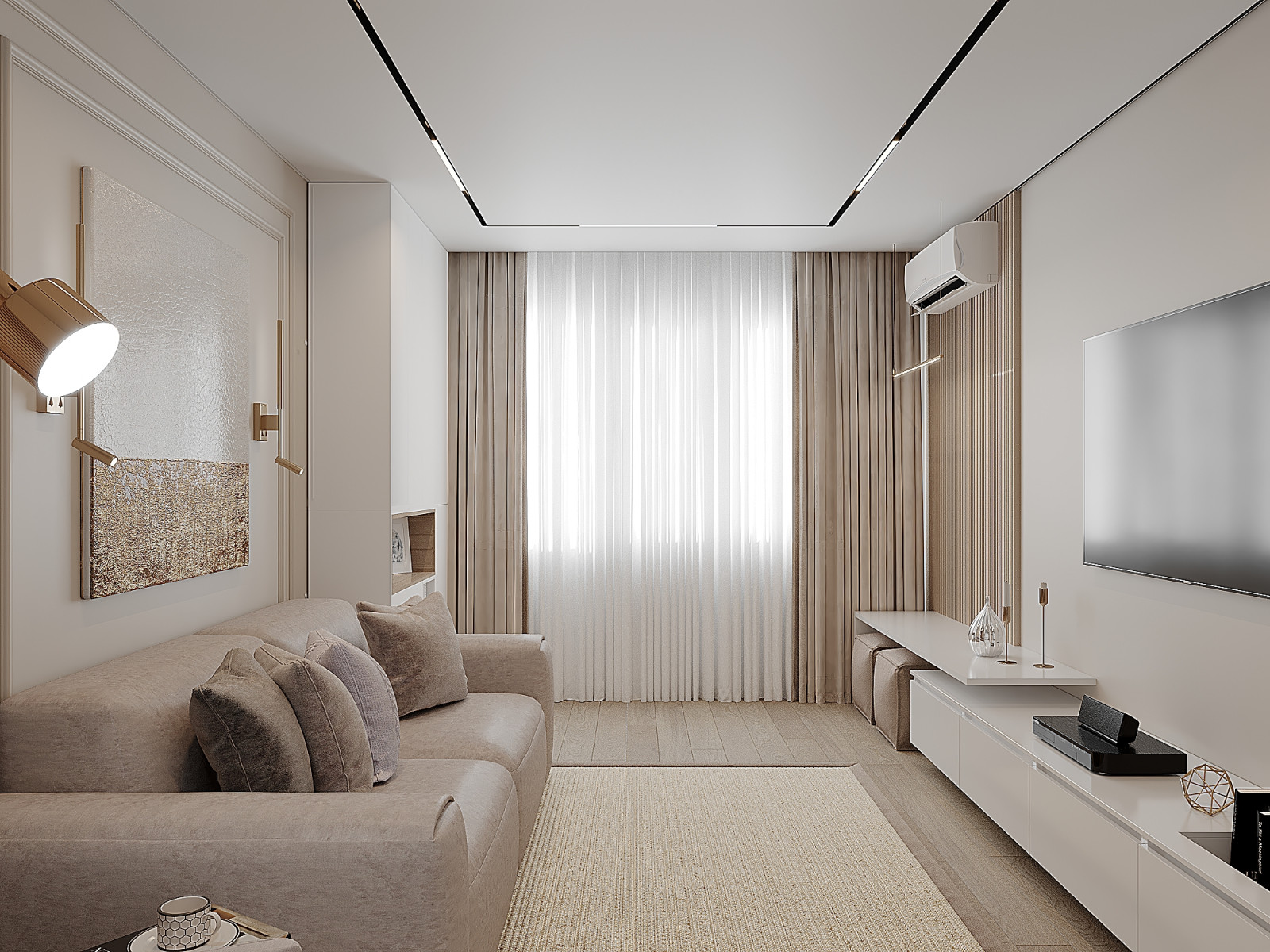 Дизайн интерьера 3-х комнатной  квартиры