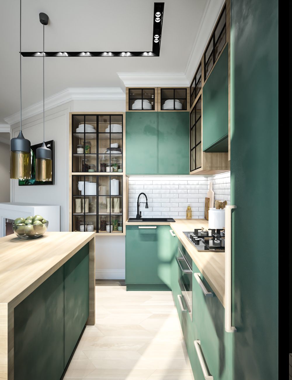 Кухня-гостиная на Московском проспекте. Старый фонд.