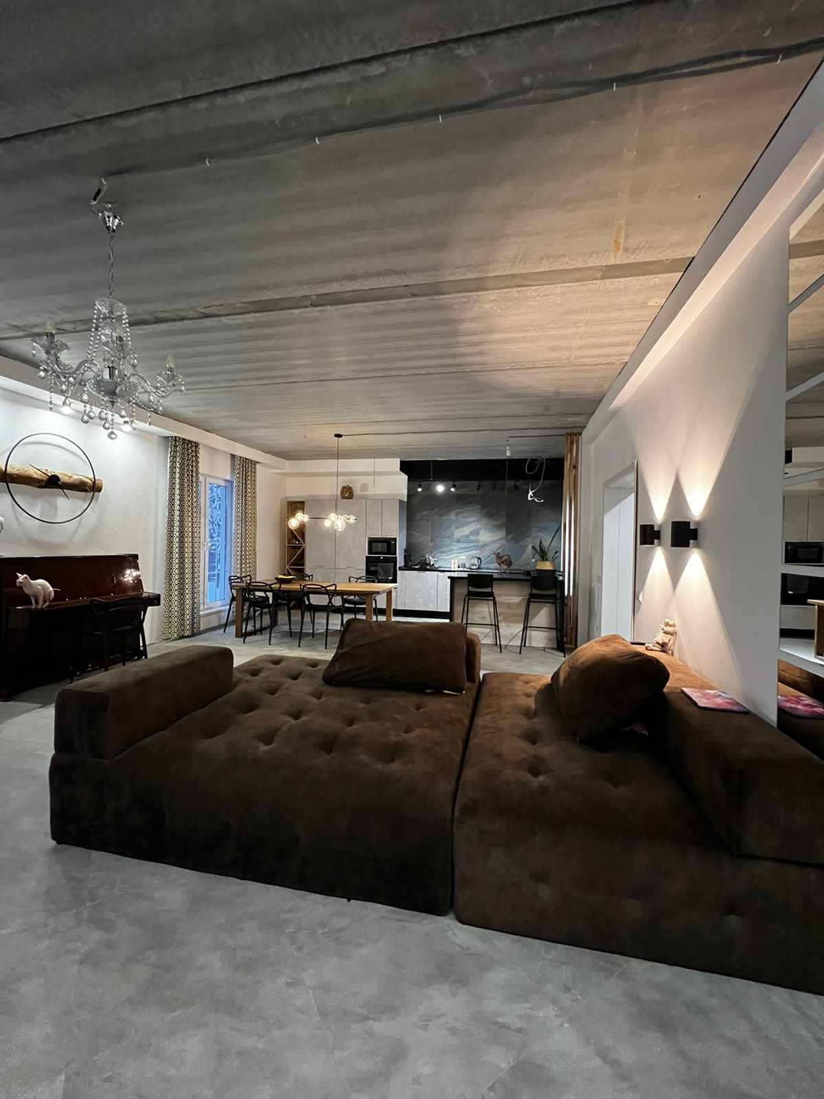 Преображение пространства кухни-гостиной в стиле Лофт