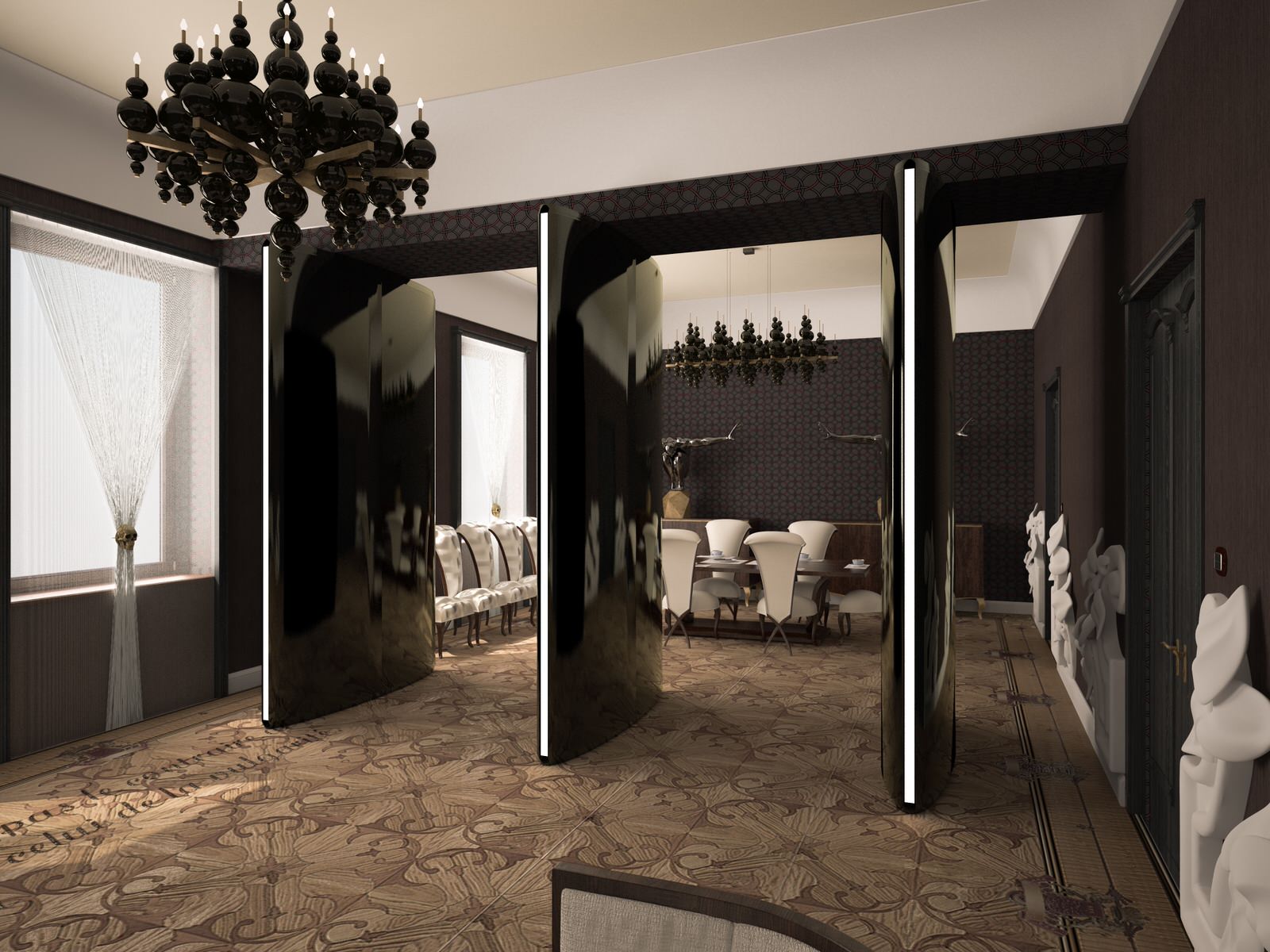 Интерьер столовой в стиле Арт-Дэко