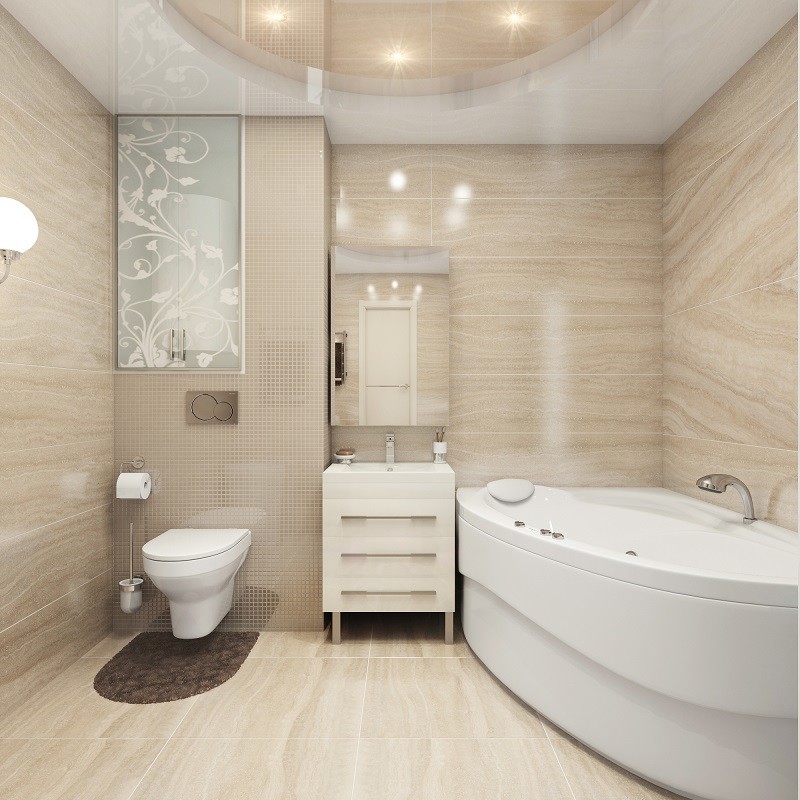 Обложка проекта: ВАННАЯ СО СТЕКЛЯННЫМ ШКАФОМ