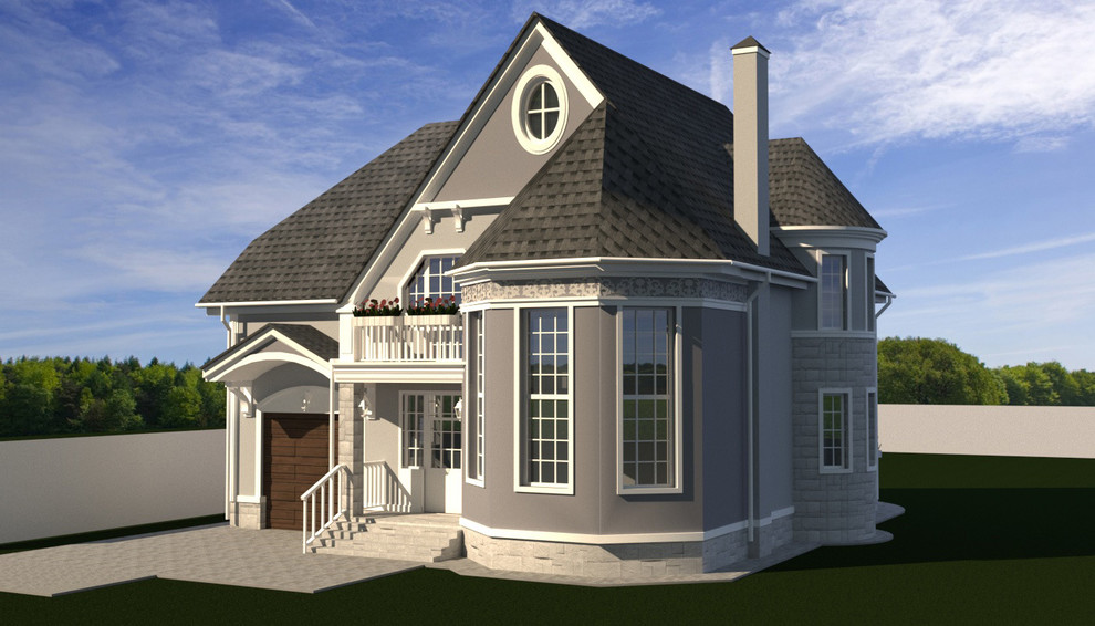 Обложка проекта: Реконструкция фасада в п. Евразия, г. Екатеринбург