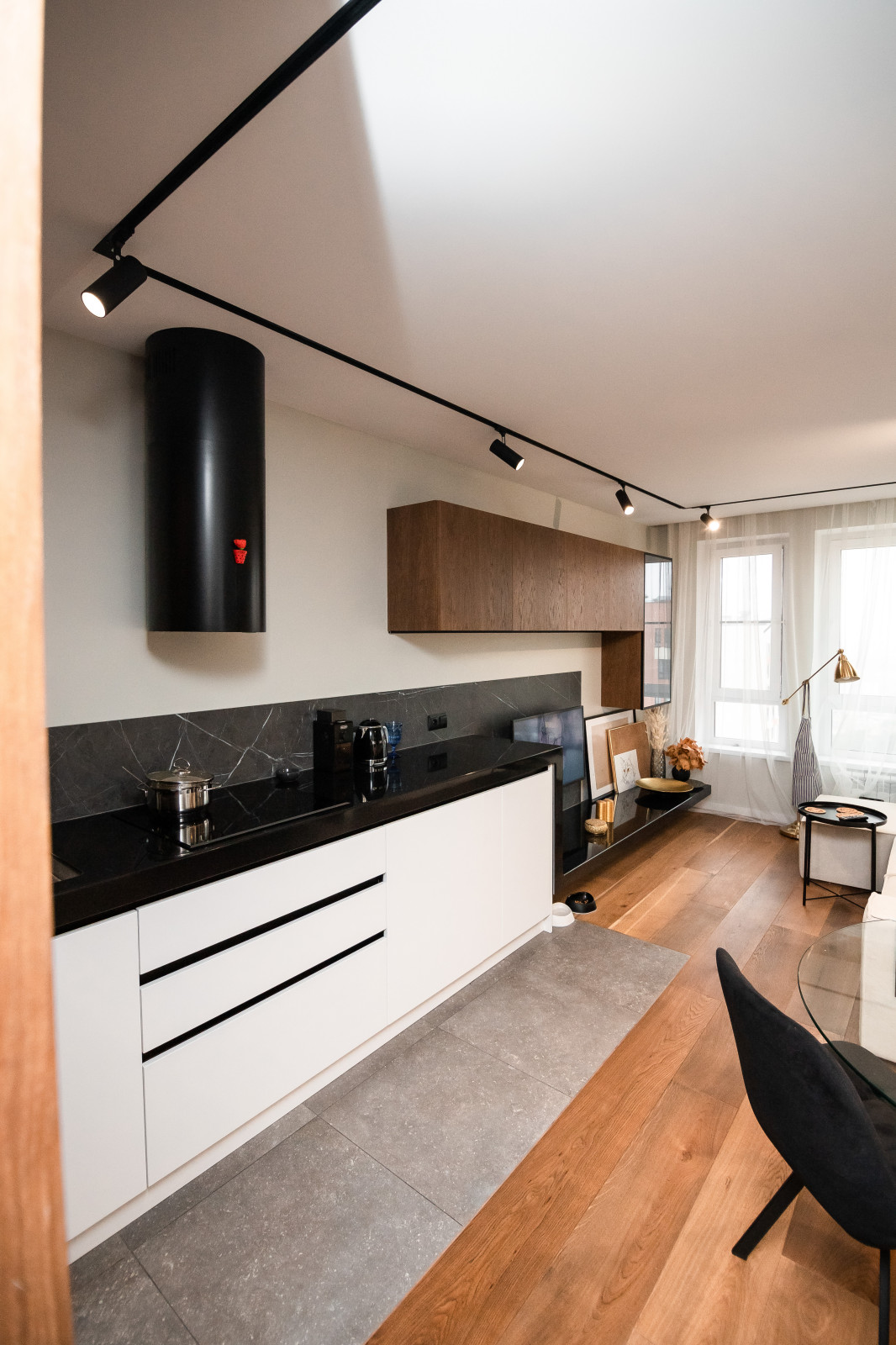 Кухня-гостиная в стиле минимализм