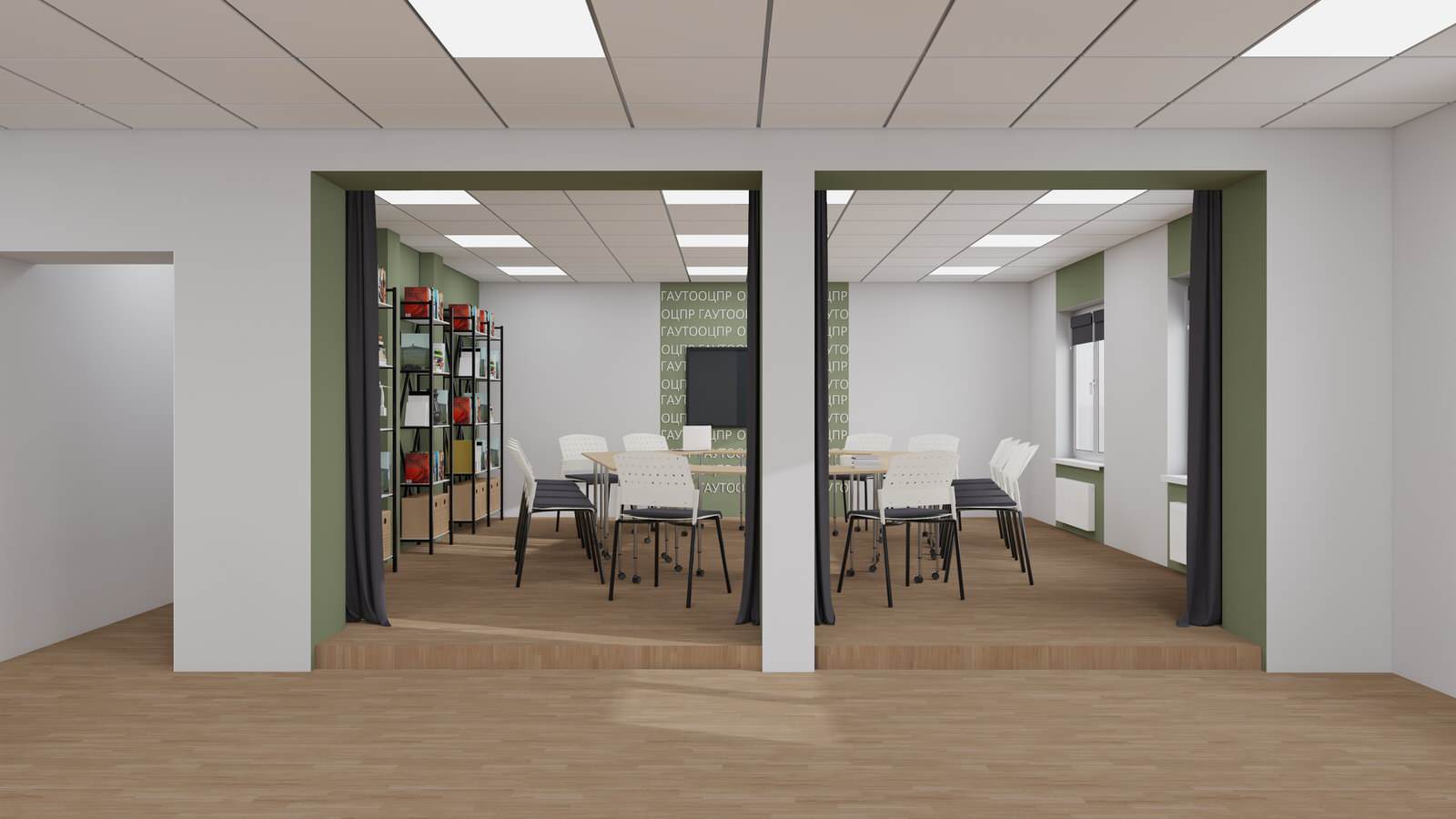 Общие пространства Областного центра профилактики и реабилитации в г. Тюмень