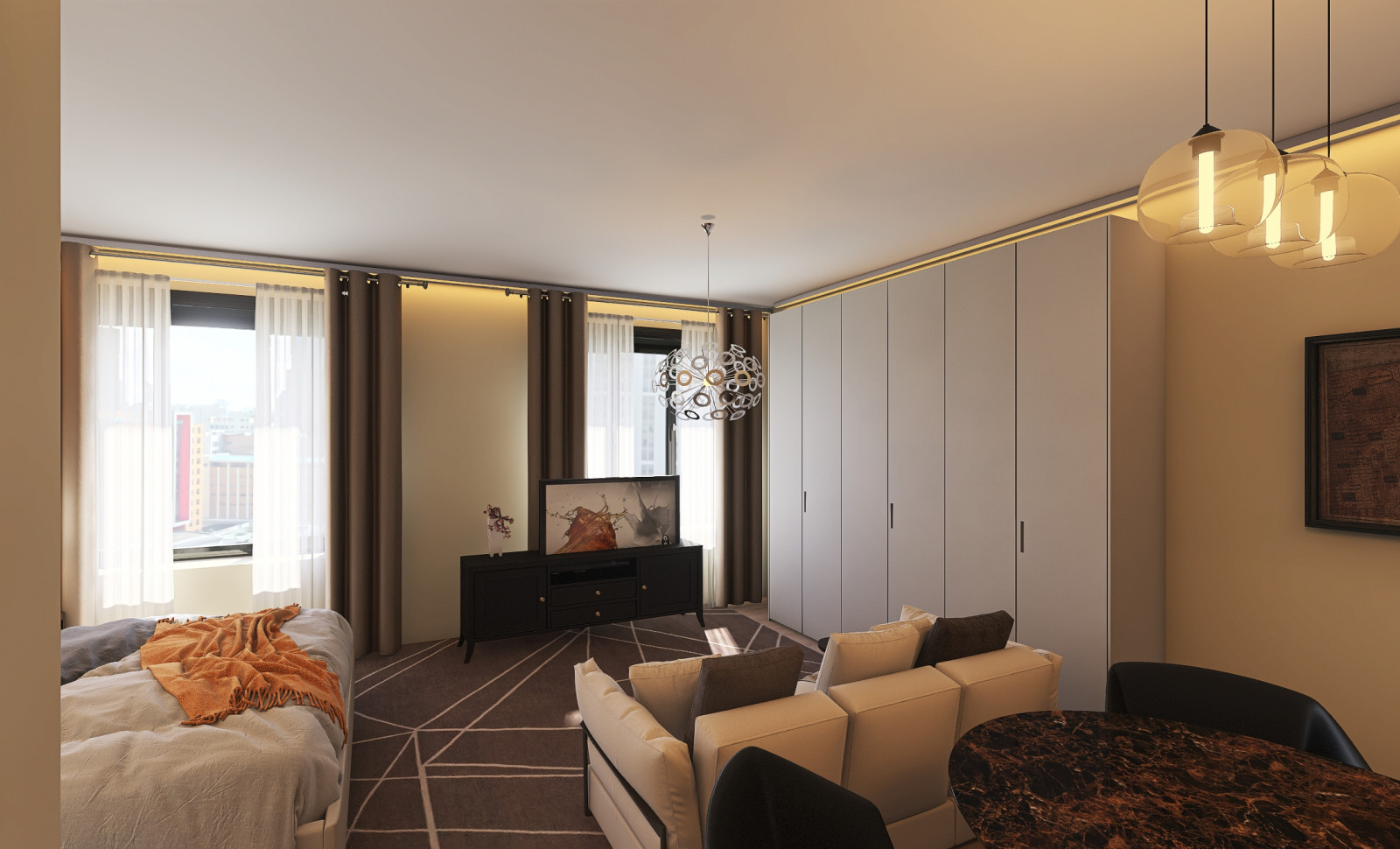 Обложка проекта: Контемпорари стиль в интерьере студии