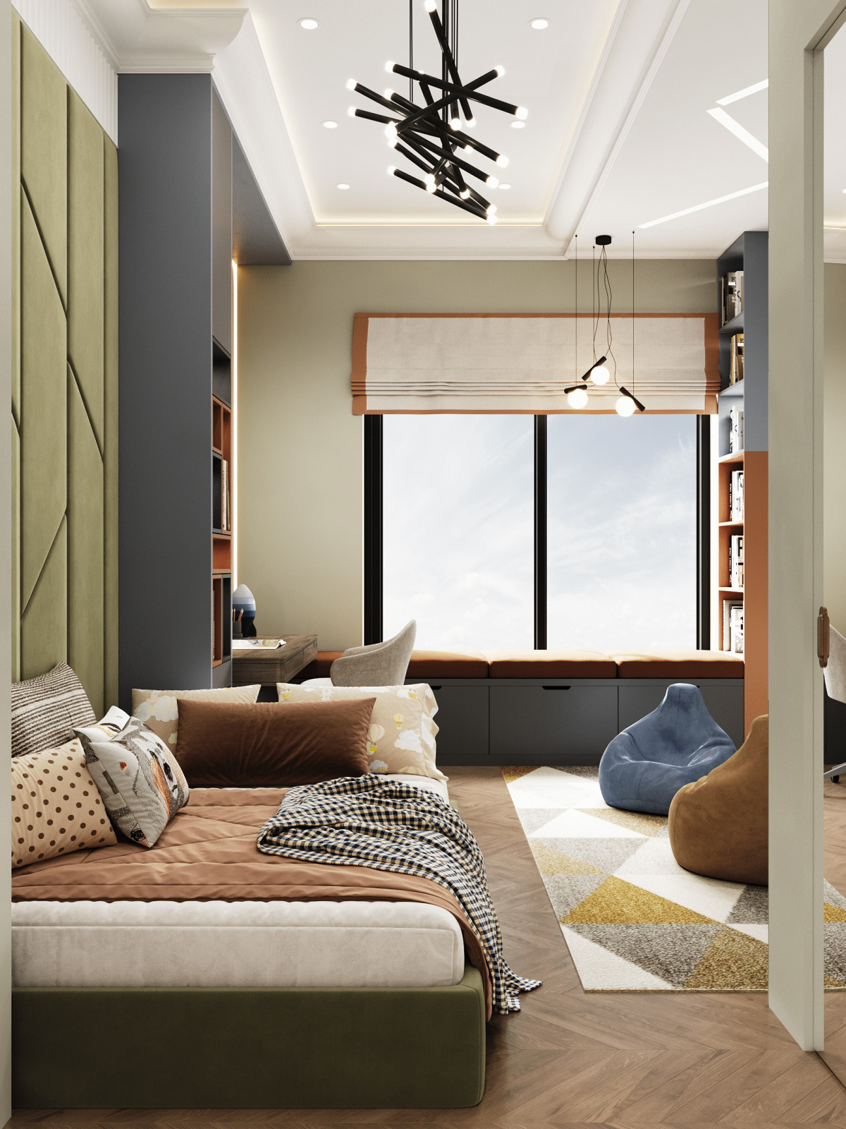 Современный интерьер на 200 кв.м.