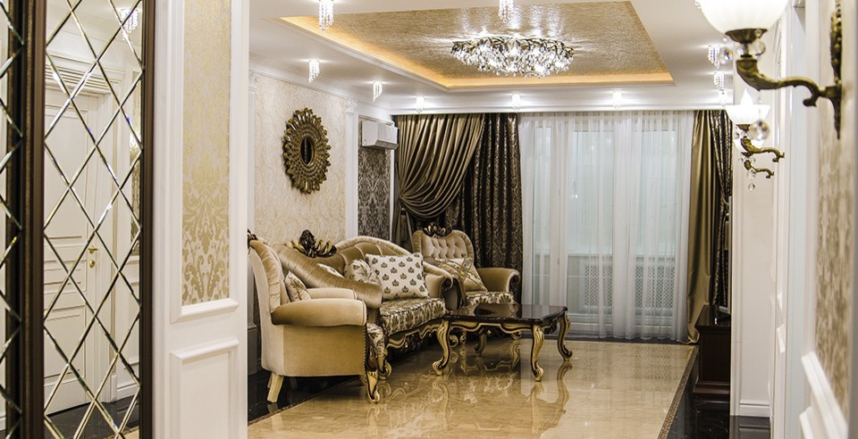 Обложка проекта: Финал работ по реализации интерьера квартиры 100 кв.м. в классическом стиле